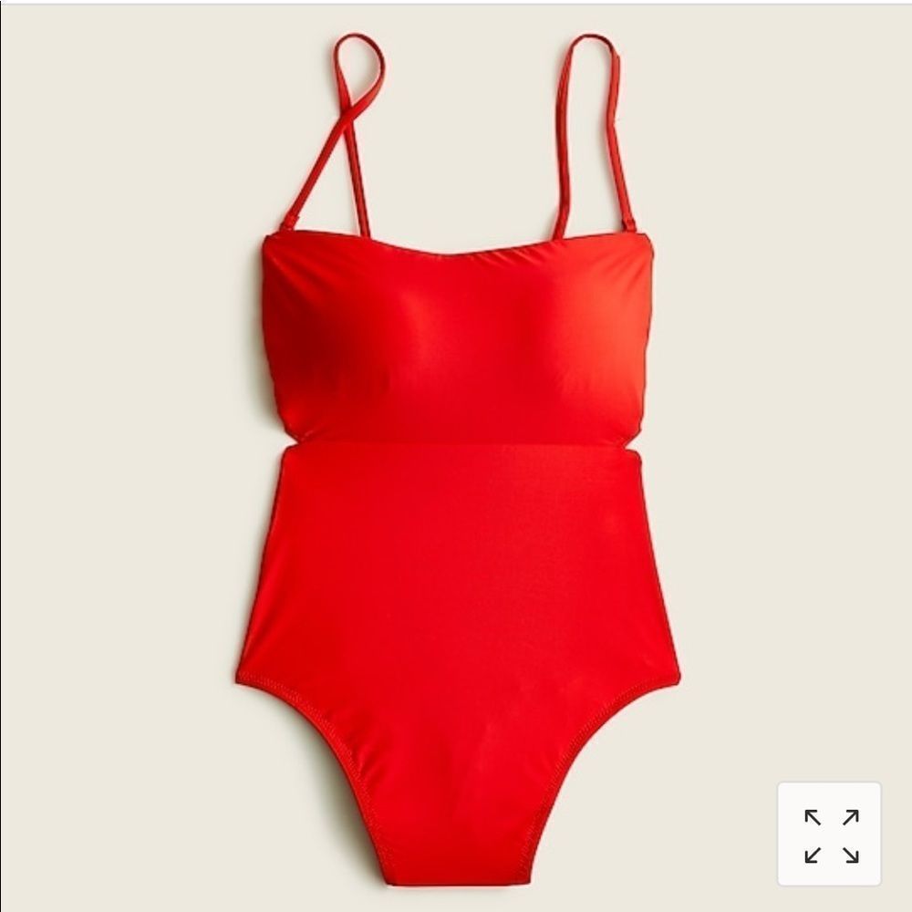 J.Crew Cutout tie-back one-piece
